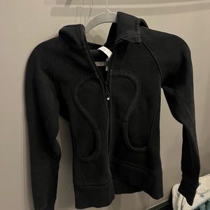 Black Lululemon Women’s Scuba Zip Up Hoodie size 2